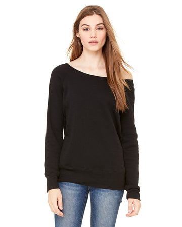 BELLA + CANVAS 7501 Women's Sponge Fleece Wide Neck Sweatshirt